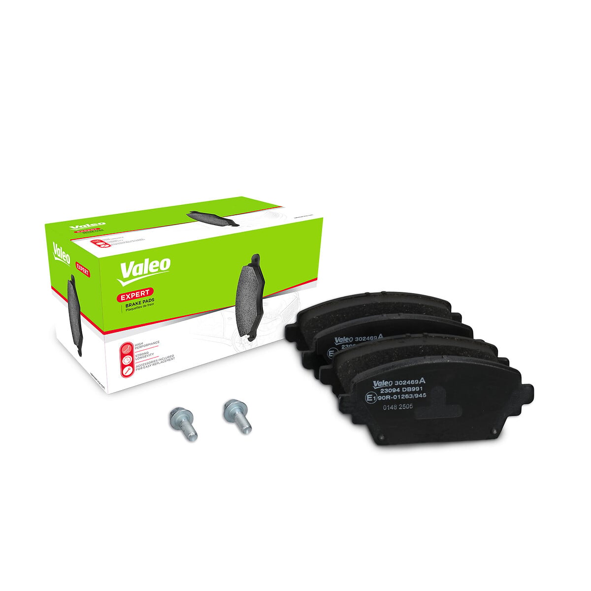 Jeu de 4 plaquettes de frein VALEO ref. 302469A